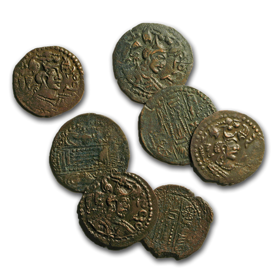 Hephthalites (White Huns) AE Drachm (600 AD) XF-AU Hephthalites (White Huns) AE Drachm (600 AD) XF-AU